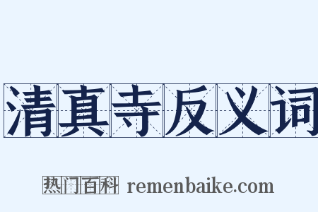 清真寺反义词是什么意思的图片